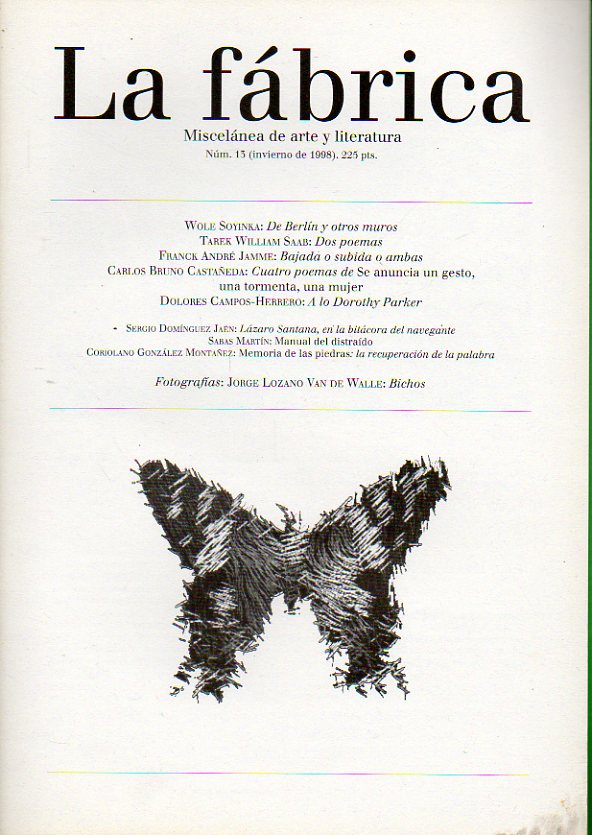 LA F�BRICA. Miscel�nea de arte y literatura. N� 13.