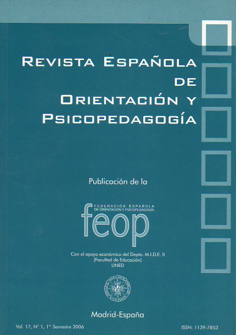 REVISTA ESPAOLA DE ORIENTACIN Y PSICOPEDAGOGA. Vol. 17. N 1.