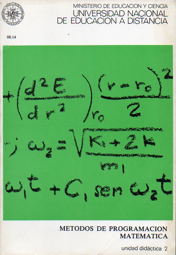 MTODOS DE PROGRAMACIN MATEMTICA. Unidad Didctica 2.