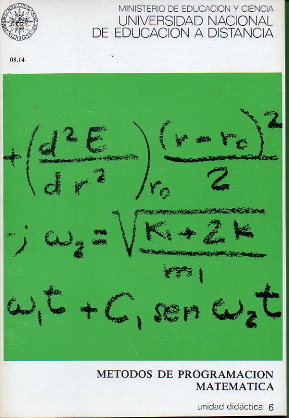 MTODOS DE PROGRAMACIN MATEMTICA. Unidad Didctica 6.