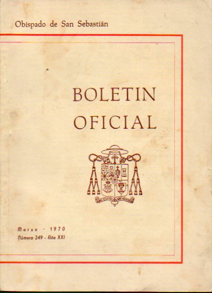 BOLETN OFICIAL DEL OBISPADO DE SAN SEBASTIN.