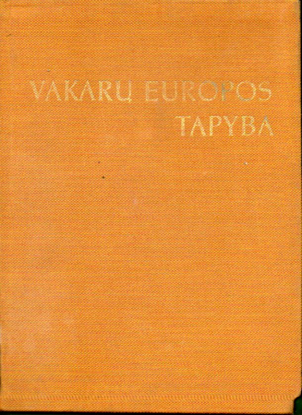 VAKARU EUROPOS TAPYBA. Texto en lituano, ruso, ingls y alemn.