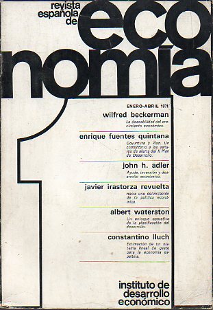 REVISTA ESPAOLA DE ECONOMA. N 1.
