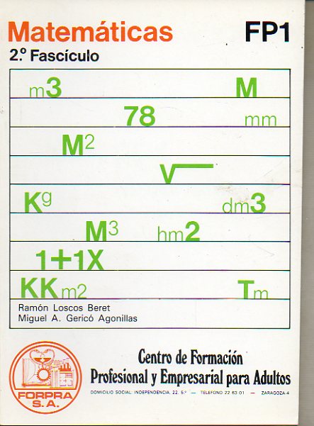 MATEMTICAS FP1. 2 Fascculo.