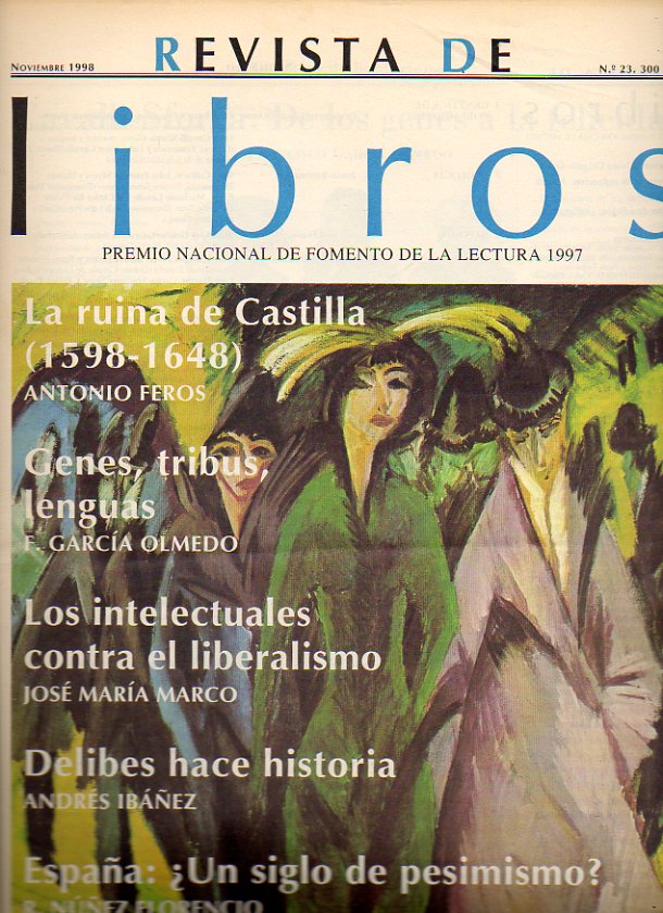 REVISTA DE LIBROS. N 23. Francisco Garca Olmedo: Cavalli-Sforza, de los genes a la felicidad. Jorge Riechmann: Sobre sustancias biocidas. Antonio Fe