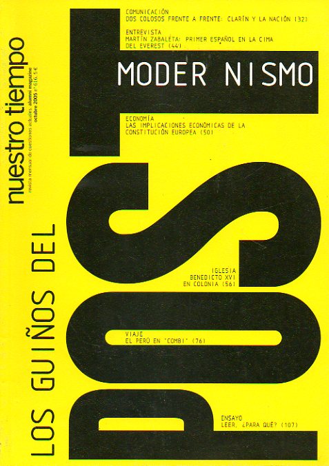 NUESTRO TIEMPO. Revista Mensual de Cuestiones Actuales. Ao LX. N 616. Aldo Olcese: Implicaciones econmicas de la Constitucin Europea. Pablo Vzque