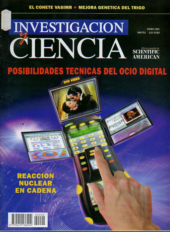 INVESTIGACIN Y CIENCIA. Edicin Espaola de Scientific American. N 292. El futuro del espectculo digital. El cohete Vasimir. Frmacos antisida en 