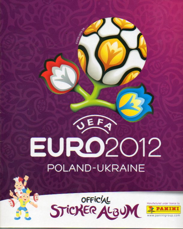 UEFA EURO 2012. Official Sticker Album. POLAND-UKRAINE. Sin cromos, excepto 6 encartados.