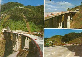 Tarjeta Postal: BRASIL TURISTICO. 30. Santos-SP. Rodovia dos Imigrantes.