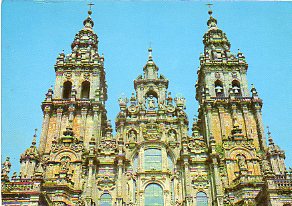 Tarjeta Postal:  3475. SANTIAGO DE COMPOSTELA. Catedral. Torre.