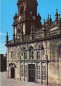 Tarjeta Postal: 100. SANTIAGO DE COMPOSTELA. Catedral. Puerta Santa.
