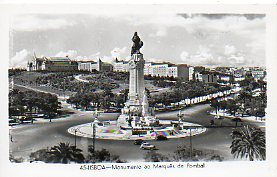 Tarjeta Postal: 45. LISBOA. Monumento ao Marqus de Pombal.