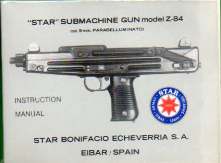 STAR SUBMACHINE GUN. Model Z-84. Cal. 9 mm. Parabellum. (NATO).