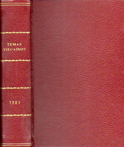 COLECCIN TEMAS VIZCANOS. Nmeros 73 al 84. AO 1981 COMPLETO. 73. Ramn de la Mar: Peas del Duranguesado. 74. La ciudad de Ordua. 75. Jon de Eguil