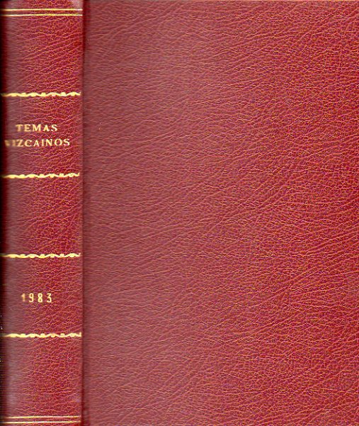 COLECCIN TEMAS VIZCANOS. Nmeros 97 al 108. AO 1983 COMPLETO. 97. Montes costeros de Vizcaya (I). 98. San Antn, escudo de Bilbao. 99. Segundo de O