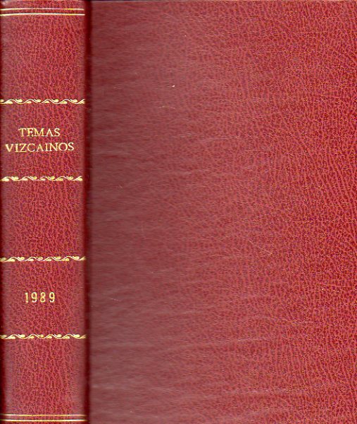 COLECCIN TEMAS VIZCANOS. Nmeros 169 al 180. AO 1989 COMPLETO. 169. Mario ngel Marrodn: Antologa del Casco Viejo bilbano. 170. El valle de Carr