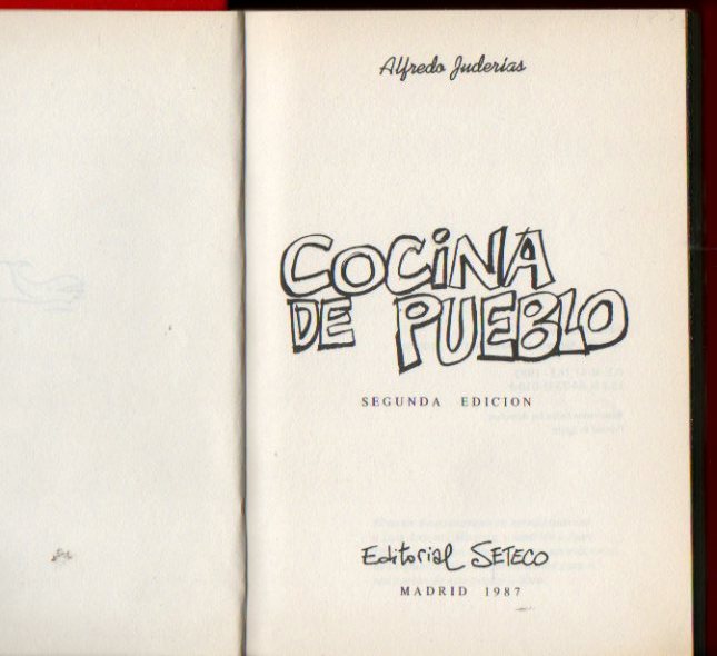 COCINA DE PUEBLO. 2 edicin.