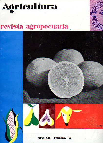 AGRICULTURA. REVISTA AGROPECUARIA. Publicacin mensual ilustrada. N 346.