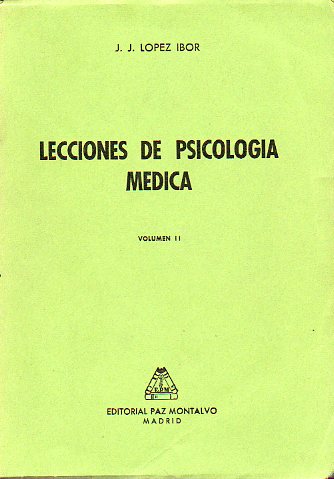 LECCIONES DE PSICOLOGA MDICA. Vol. II.