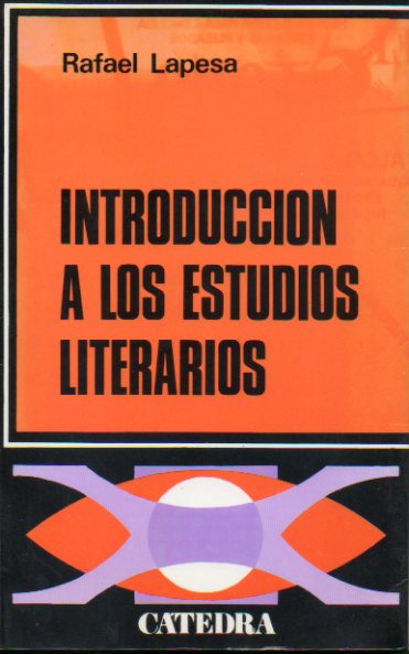 INTRODUCCIN A LOS ESTUDIOS LITERARIOS. 2 ed.