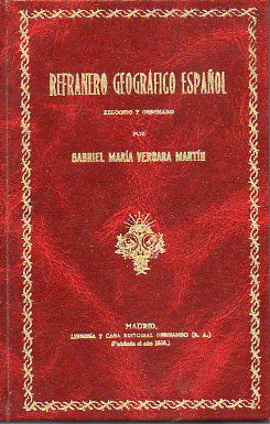 REFRANERO GEOGRFICO ESPAOL. 2 ed.