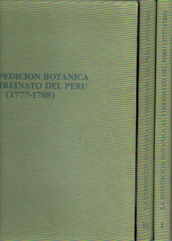 LA EXPEDICIN BOTNICA AL VIRREINATO DEL PER (1777-1788). 2 vols. en Estuche. 1.  La Expedicin Botnica al virreinato del Per (1777-1788). 2. Icono