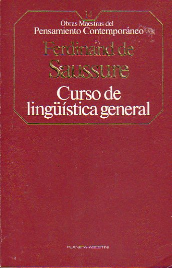 CURSO DE LINGSTICA GENERAL.