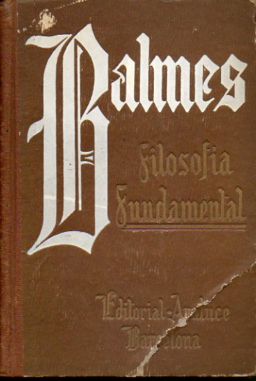 FILOSOF�A FUNDAMENTAL. Vol. III. 12� ed.