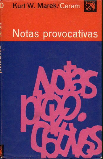 NOTAS PROVOCATIVAS. 1ª edición.