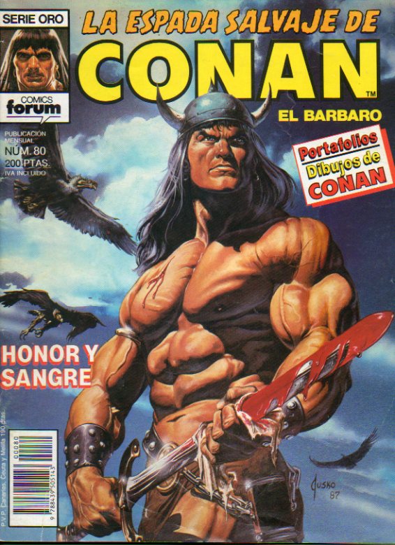 LA ESPADA SALVAJE DE CONAN EL BRBARO. N 80. HONOR Y SANGRE.