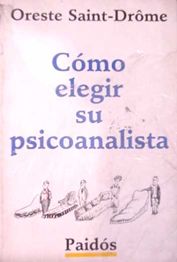 Como elegir su psicoanalista