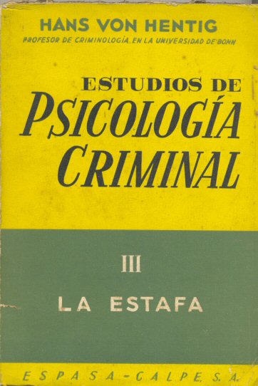 Estudios de psicologia criminal