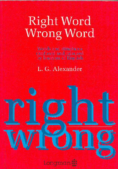 Right word wrong word