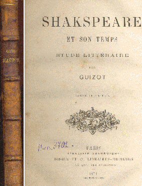 Shakspeare et son temps: Etude Litteraire