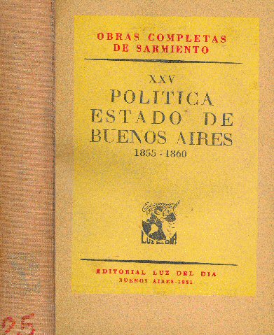 Politica - Estado de Buenos Aires 1855-1860