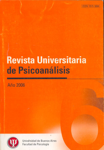 Revista Universitaria de Psicoanlisis