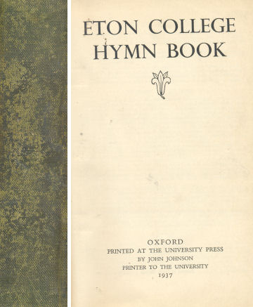 Eton college hymn book