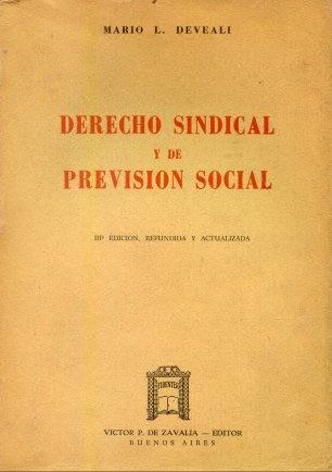 Derecho sindical y de prevision social