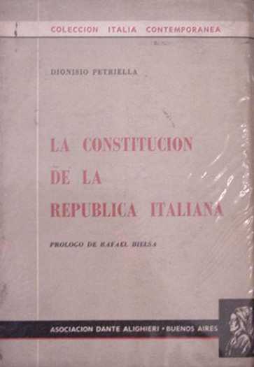 La constitucion de la Republica italiana