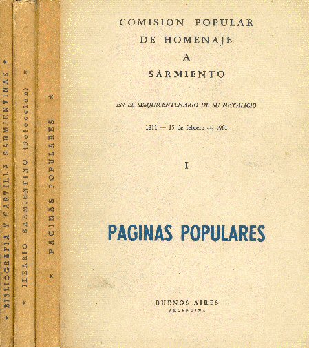 Paginas populares - Ideario Sarmientino - Bibliografia y Cartilla Sarmientinas