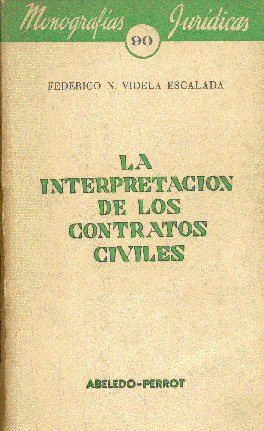 La interpretacin de los contratos civiles