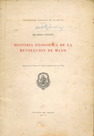 Historia filosofica de la revolucin de Mayo
