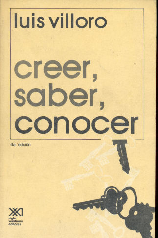 Creer, saber, conocer