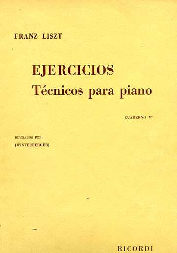 Ejercicios tecnicos para piano V