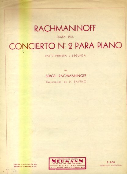Tema del concierto Nº 2 para piano
