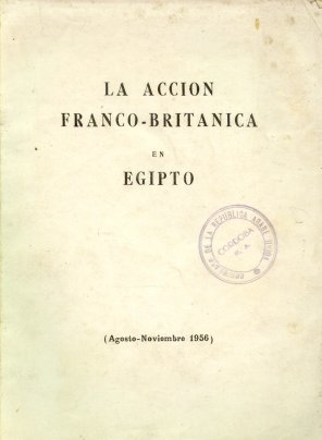 La accion Franco - Britanica en Egipto