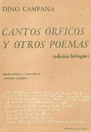 Cantos rficos y otros poemas (Bilinge)