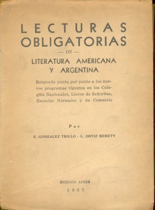Lecturas obligatorias de Literatura americana y argentina