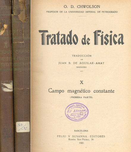 Tratado de fsica - Campo magntico constante