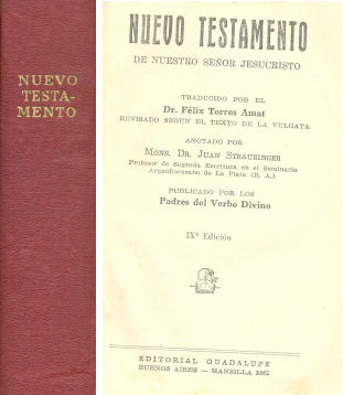 Nuevo Testamento de Nuestro Se�or Jesucristo